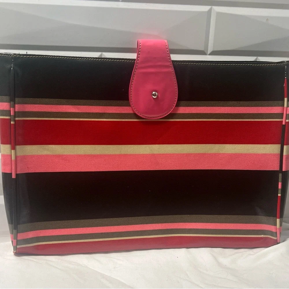 Franklin Covey‎ Striped Multicolor Laptop Tablet  Bag Never Used